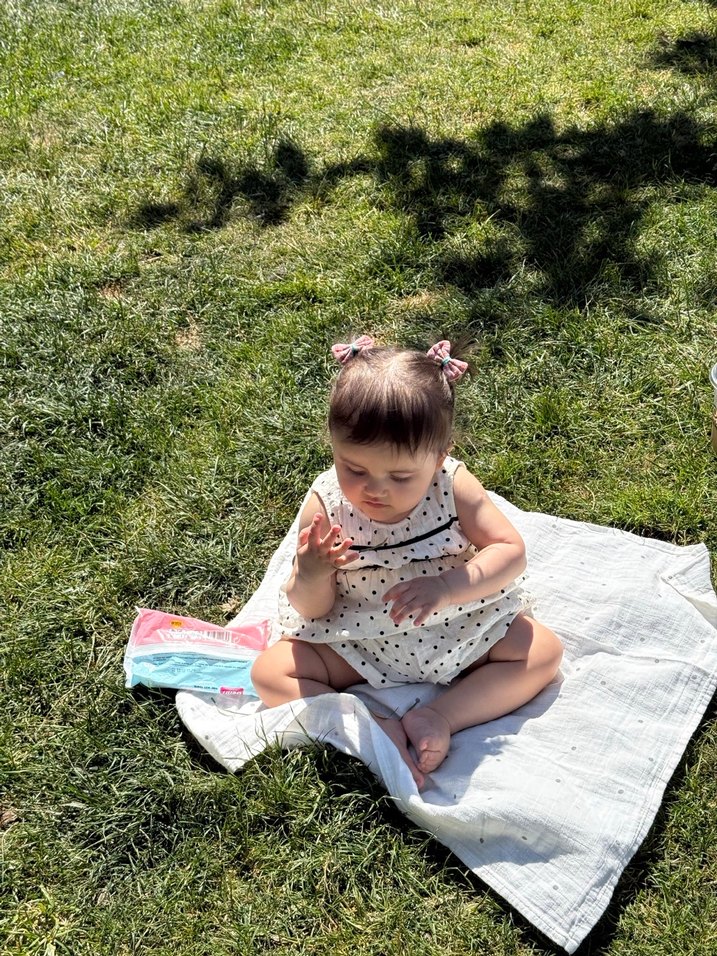 Dantel Detaylı Puantiyeli Bebek Kız Takim - Görsel 2