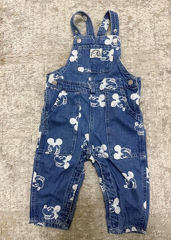 Renkli Baskılı Erkek Çocuk Kot Tulum - Görsel 4