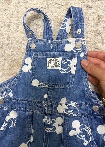 Renkli Baskılı Erkek Çocuk Kot Tulum - Görsel 2