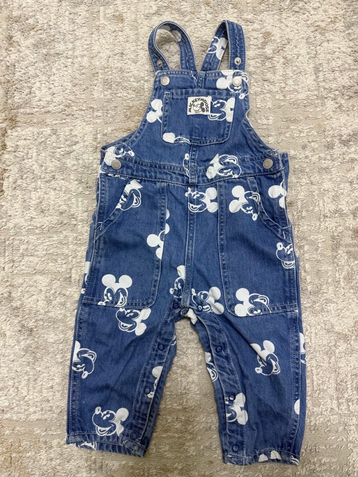 Renkli Baskılı Erkek Çocuk Kot Tulum - Görsel 4