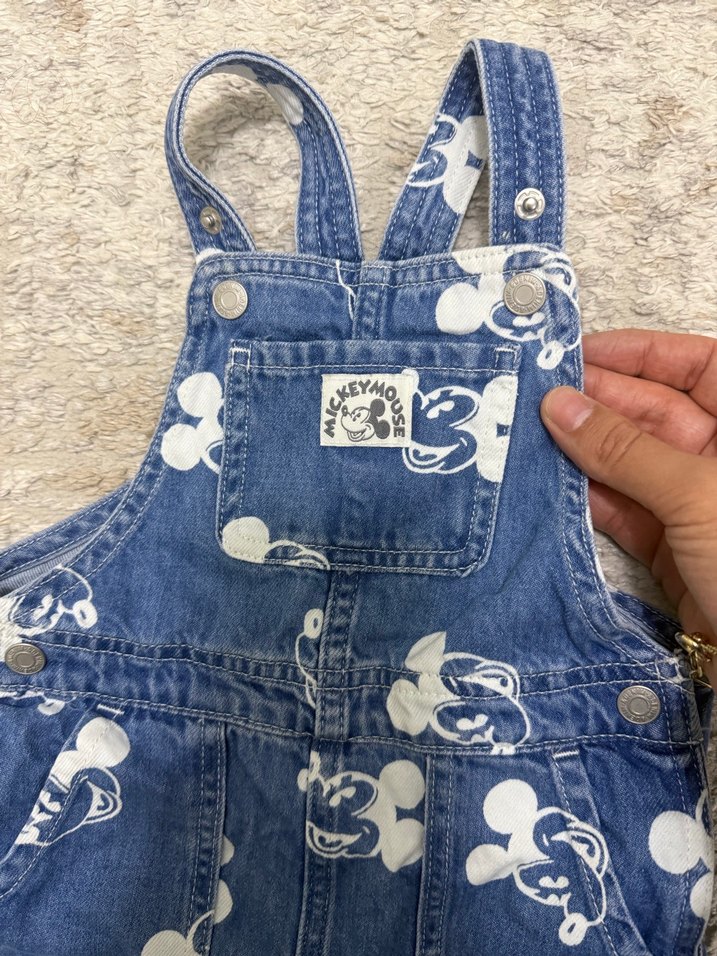 Renkli Baskılı Erkek Çocuk Kot Tulum - Görsel 2