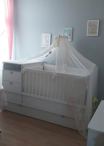 Marka Alfemo 
Cocuk odasi takimi 
4 parca 
Gardrop şifonyer - Görsel 3