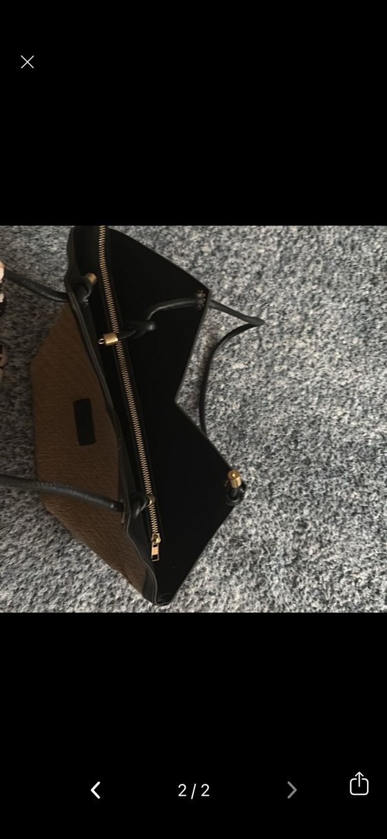 Örgü Kahverengi Bohem Kadın Çanta - Görsel 2