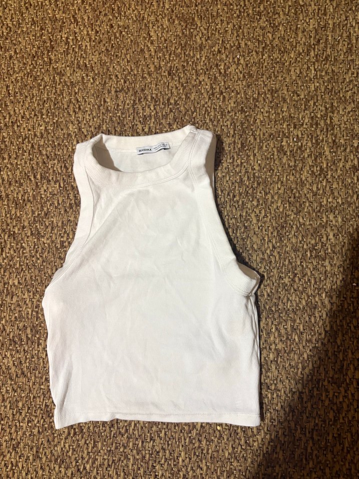 Bershka Beyaz defosuz crop - Görsel 2