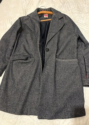 Koton Tek Düğmeli Gri Kaban - Görsel 2