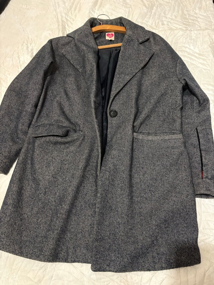 Koton Tek Düğmeli Gri Kaban - Görsel 2