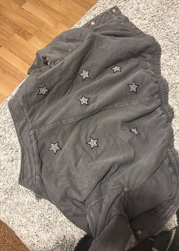 Gri Kolej ceket kalın - Görsel 4