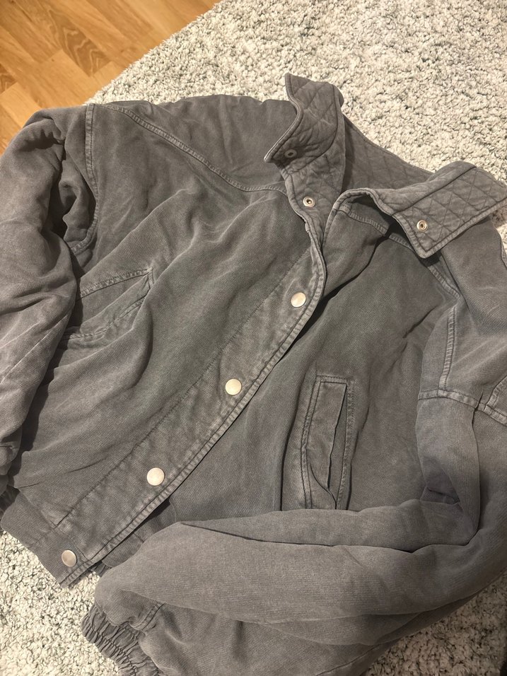 Gri Kolej ceket kalın - Görsel 2