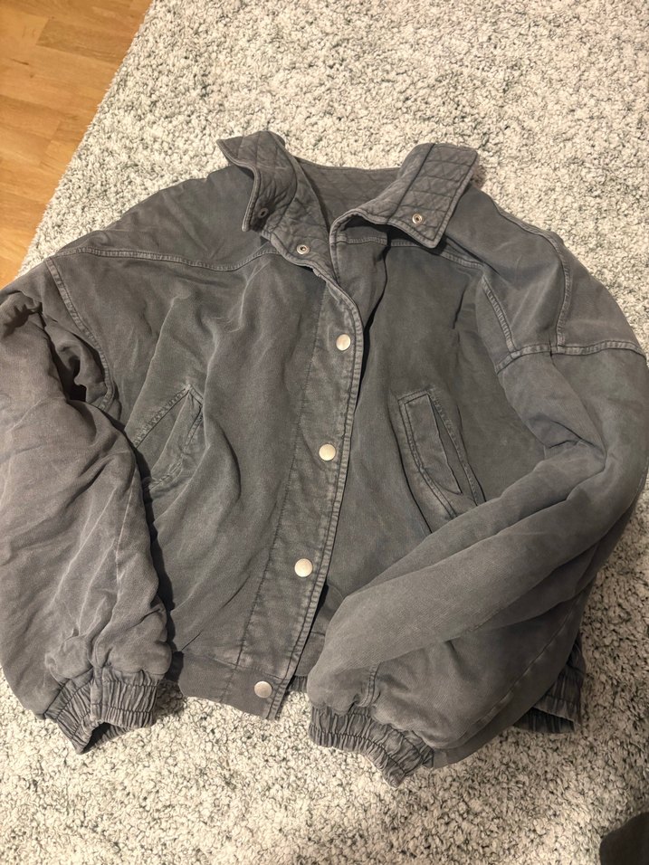 Gri Kolej ceket kalın - Görsel 3