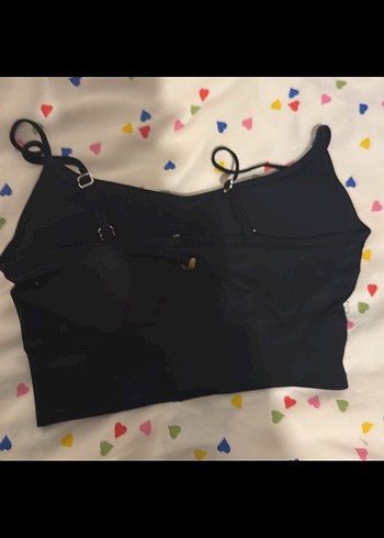 Jerf Siyah Spor Sütyeni Midi Boy - Görsel 2