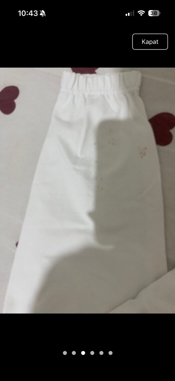 BERSHKA beyaz eşofman - Görsel 4