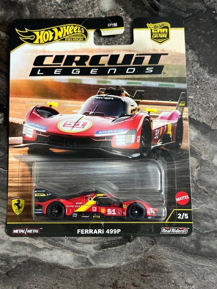 Hot Wheels Ferrari 499P Kırmızı Oyuncak Araba - Görsel 2