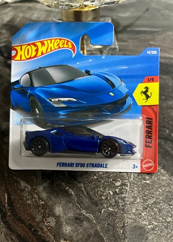 Hot Wheels Ferrari SF90 Stradale Mavi Oyuncak Araba - Görsel 2