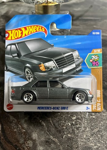 Hot Wheels Gri Mercedes-Benz 500 E Oyuncak Araba - Görsel 2