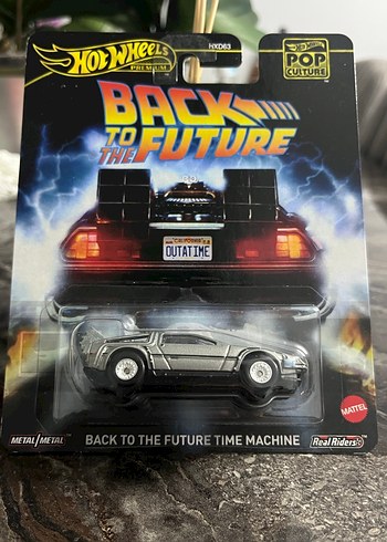 Hot Wheels Gri Back to the Future Zaman Makinesi Oyuncak Araba - Görsel 2