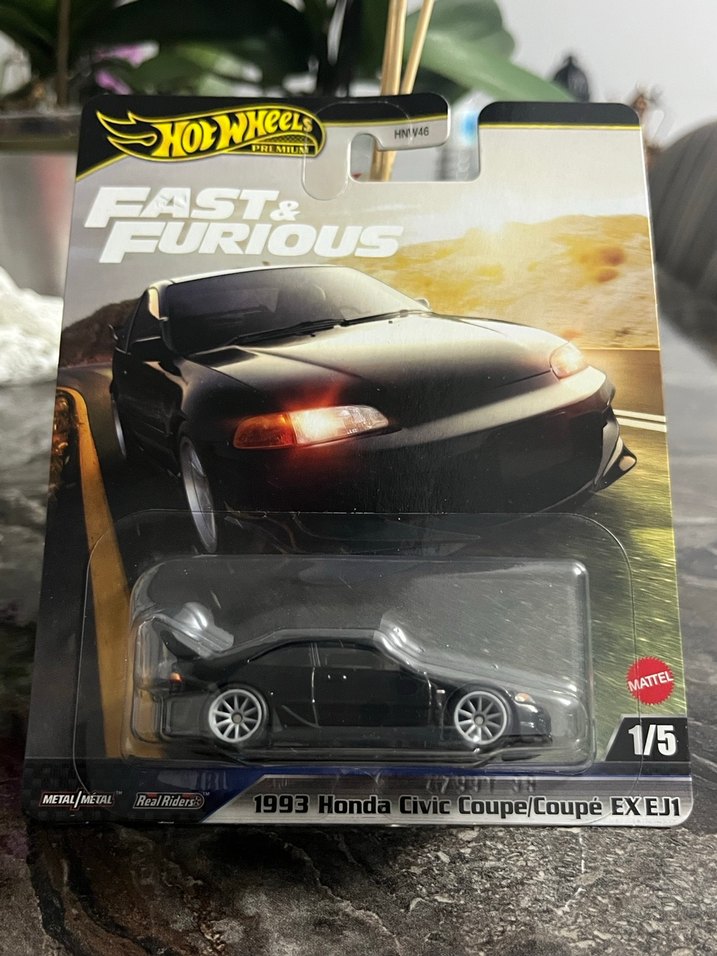 Hot Wheels 1993 Siyah Honda Civic Coupe Oyuncak Araba - Görsel 2