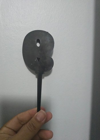  Beden Renkli Mavi 9 Rakamlı doğum günü süsü