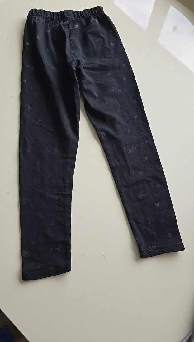 Kız Çocuk Siyah Esnek Tayt - Görsel 4