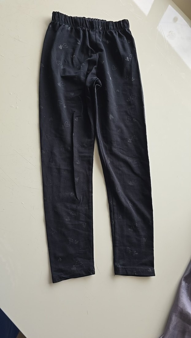 Kız Çocuk Siyah Esnek Tayt - Görsel 3