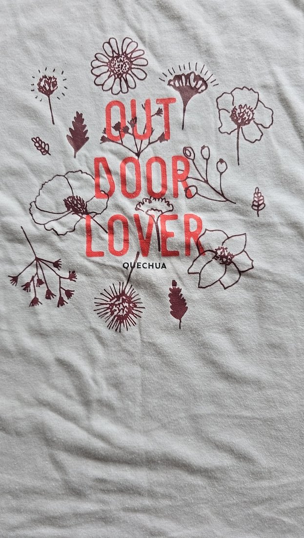 Kız Çocuk Gri Baskılı Kısa Kollu Tişört - Görsel 3