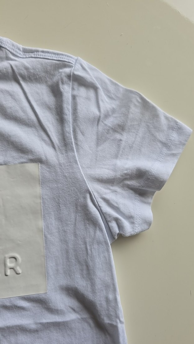 Beyaz Kız Çocuk Tişörtü, Kısa Kollu, Baskılı - Görsel 4