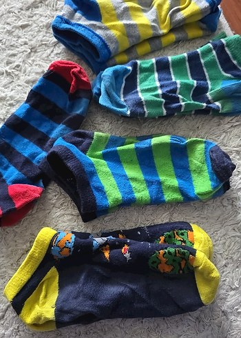 Renkli Erkek Çocuk Çorapları Seti - Görsel 2