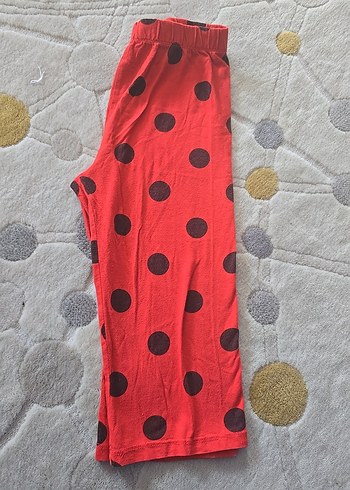 Kırmızı Puantiyeli Kız pijama alt - Görsel 3
