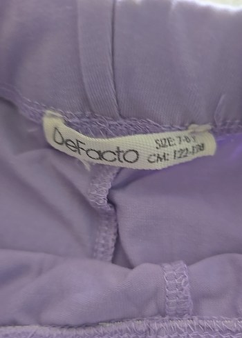 defacto Çocuk Lila Pamuklu Tayt - Görsel 4