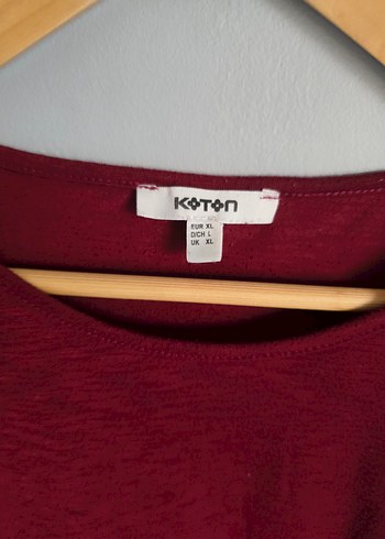 xl Beden bordo Renk Bordo Uzun Kollu Kadın Tişört