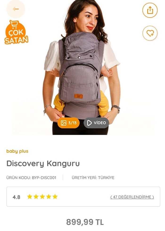 Kanguru cepli ve şapkalı  - Görsel 2