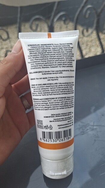 Diğer Bitkisel kantoron özlü krem