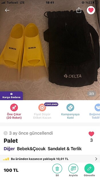 33 Beden Çocuk paleti