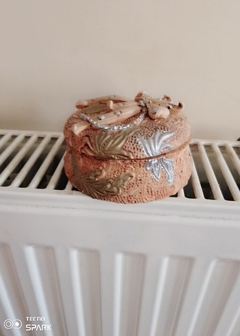 vintige berger İtalyan seramik kutu - Görsel 4