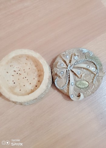 vintige berger İtalyan seramik kutu - Görsel 3