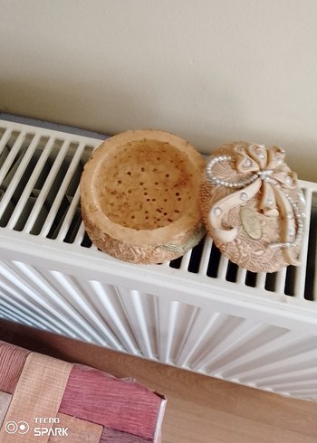 vintige berger İtalyan seramik kutu - Görsel 5