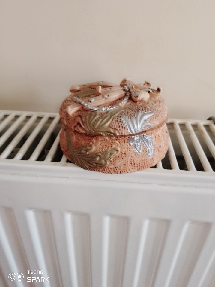 vintige berger İtalyan seramik kutu - Görsel 4