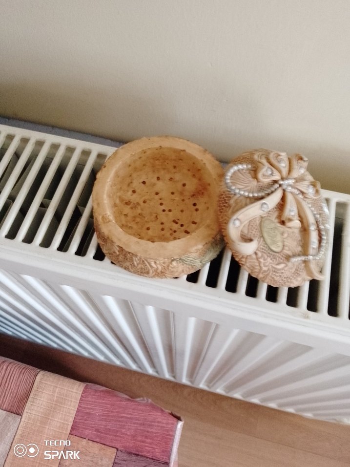 vintige berger İtalyan seramik kutu - Görsel 5