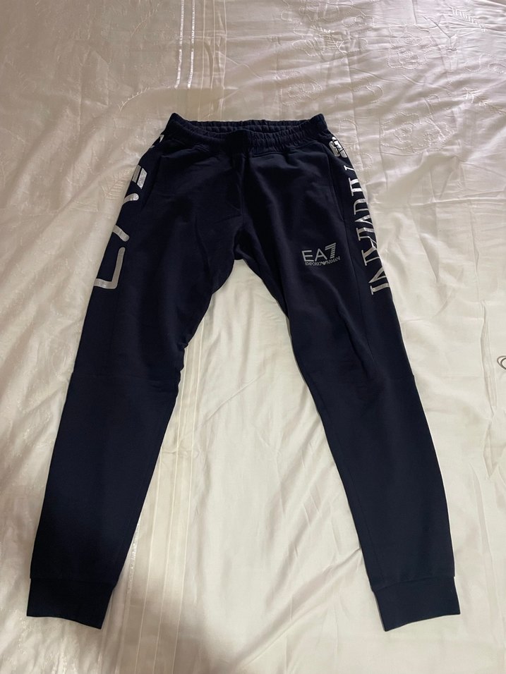 EA7 Erkek Lacivert Baskılı Eşofman Altı - Görsel 3