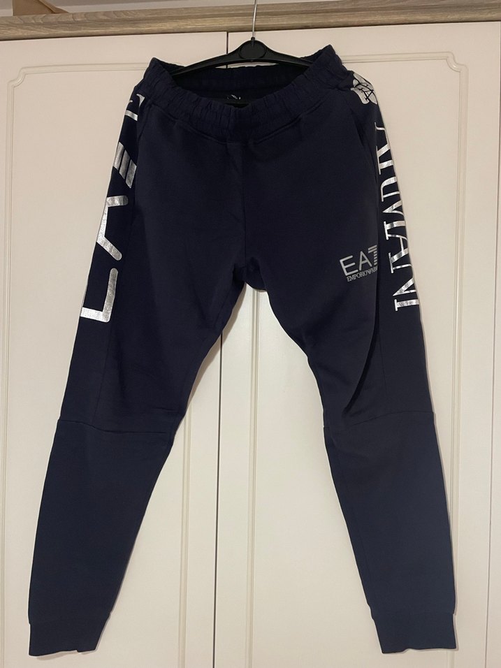 EA7 Erkek Lacivert Baskılı Eşofman Altı - Görsel 5