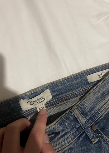 Gri Yırtık Detaylı erkek pantolon hic giyilmedi - Görsel 2