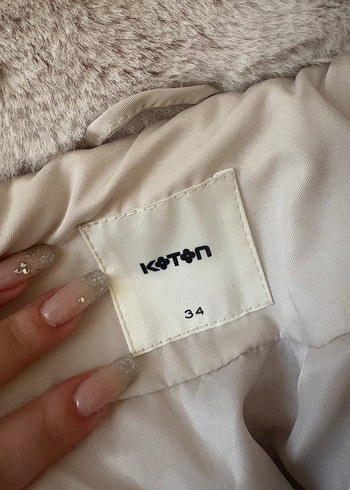 xs Beden Peluş kurk mont