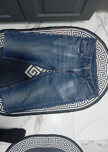 Erkek Mavi Denim Mini Şort - Görsel 2