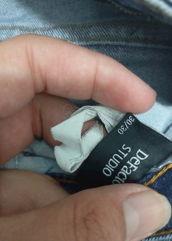 Erkek Mavi Denim Mini Şort - Görsel 5