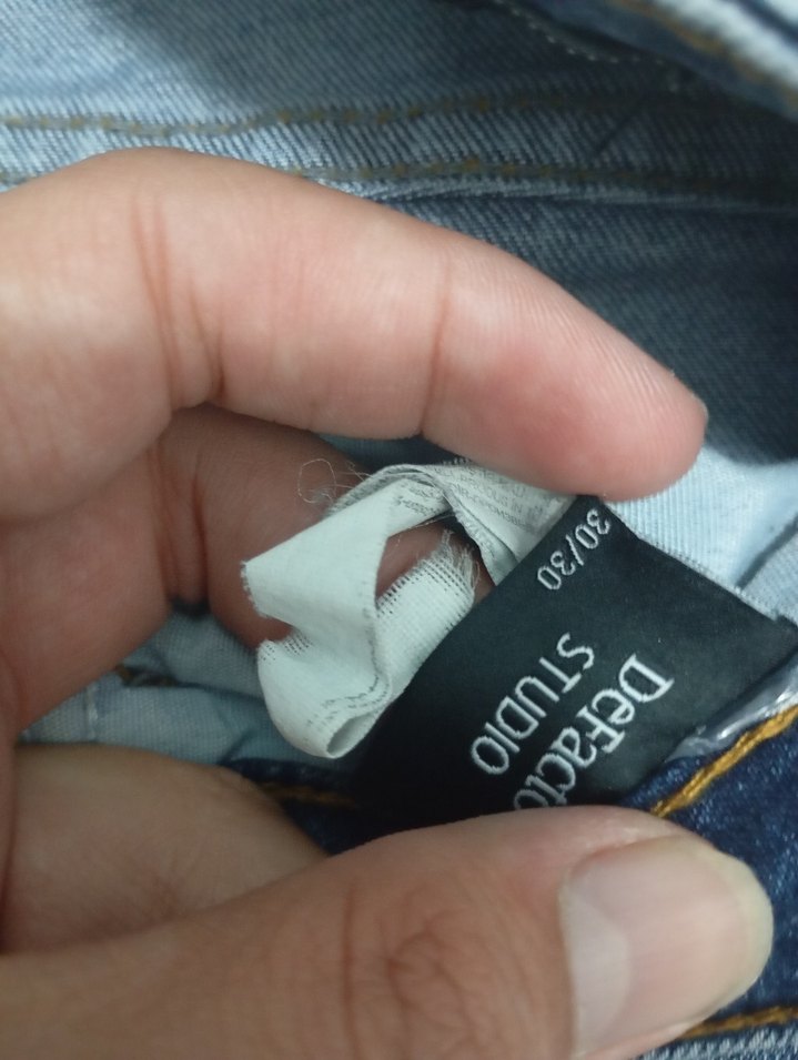 Erkek Mavi Denim Mini Şort - Görsel 5