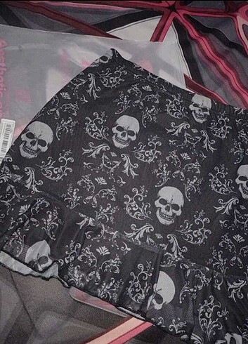 s Beden Shein goth kuru kafalı etek