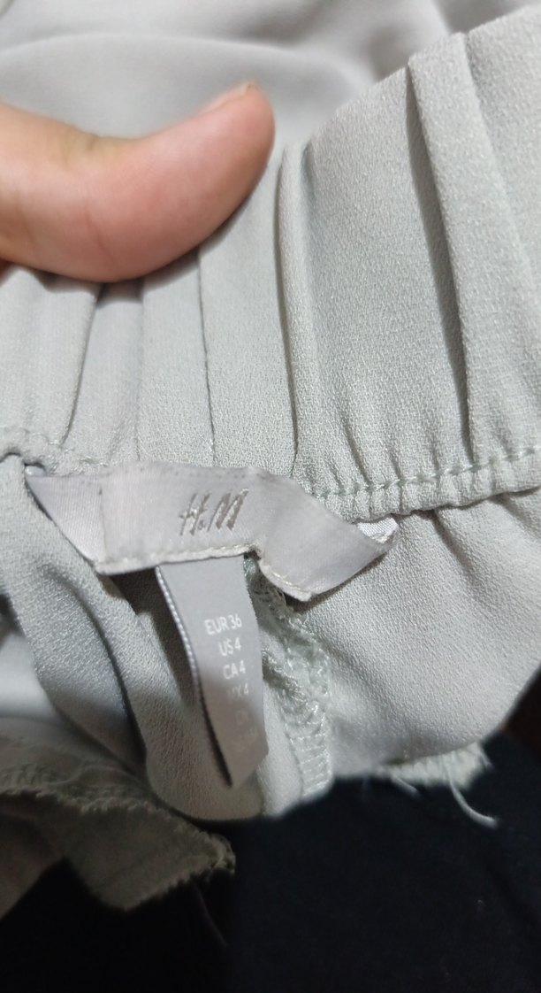 Yeşil Rahat Kesim Midi Kadın Kumaş Pantolon - Görsel 4