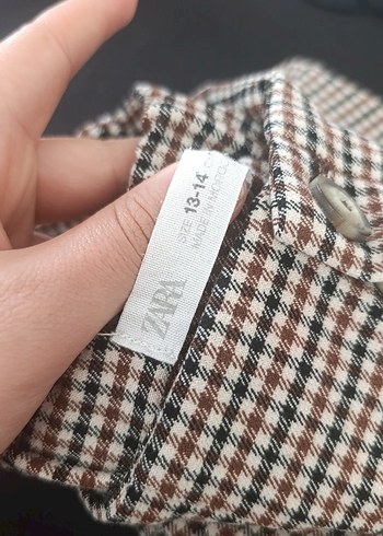 zara Düğmeli Regular Fit Kumaş Pantolon 13-14 yaş - Görsel 3