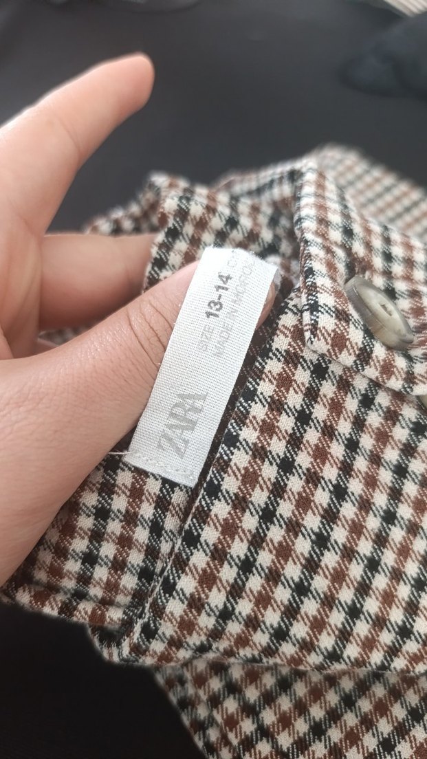 zara Düğmeli Regular Fit Kumaş Pantolon 13-14 yaş - Görsel 3