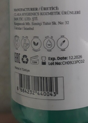 Beden Clara Hygienics Temizleme Jeli