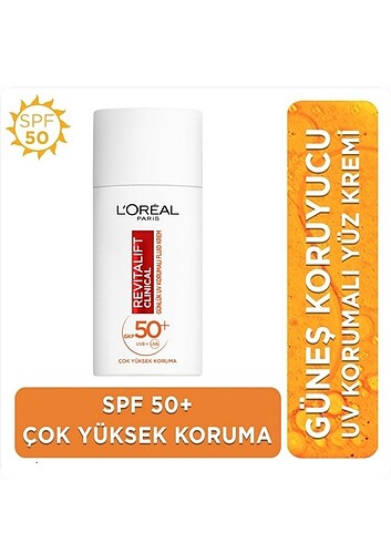 L'OREAL PARIS Revitalift Clinical GKF 50+ Aydınlatıcı Fluid Yüz